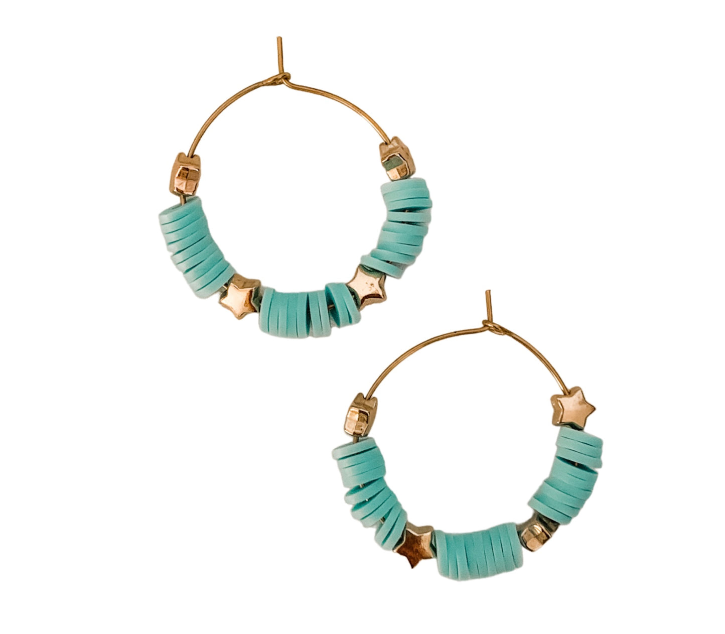 Mini Gold Star Hoops