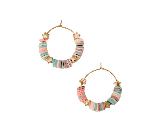 Mini Gold Star Hoops