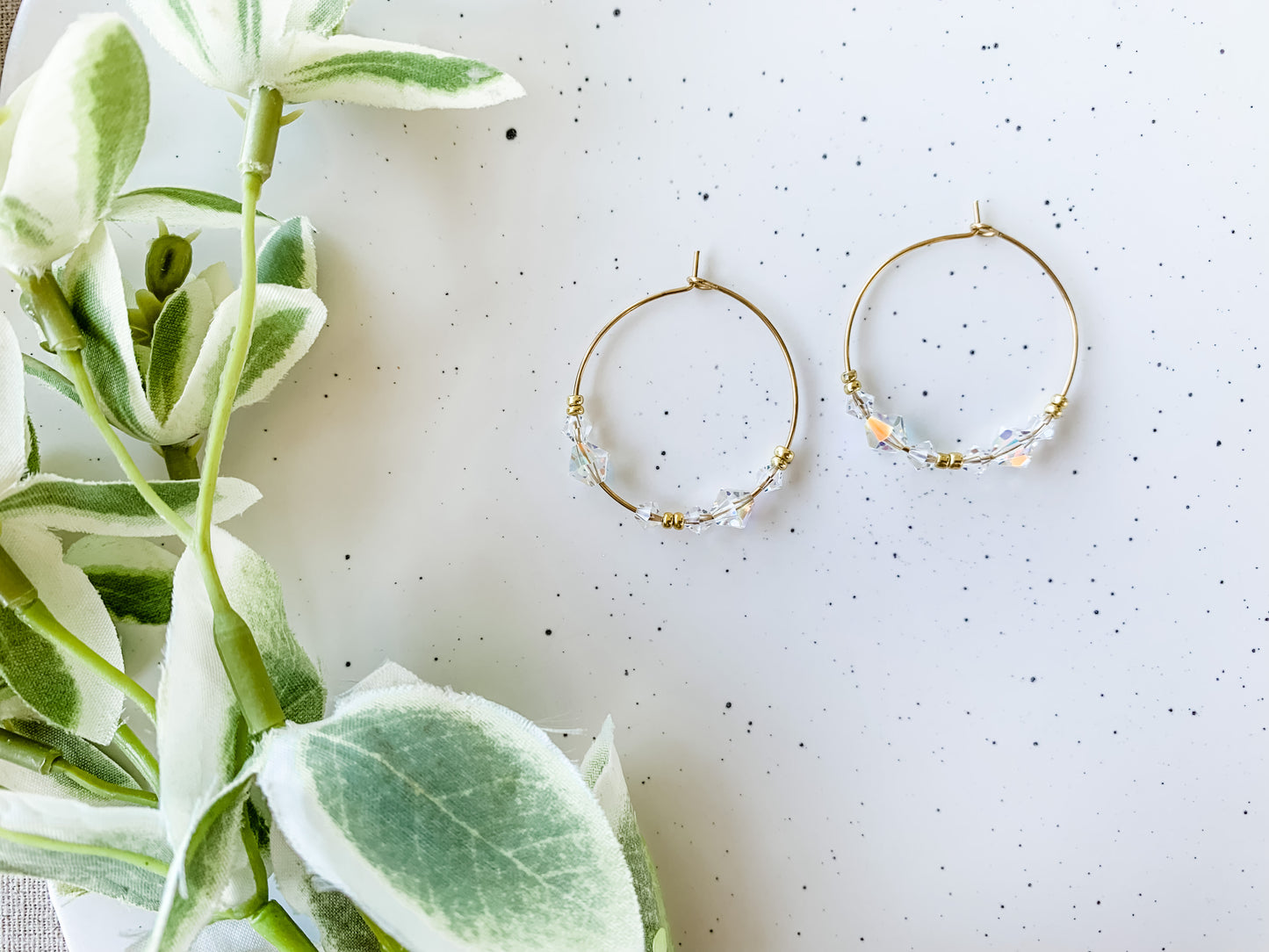 Crystal Hoops